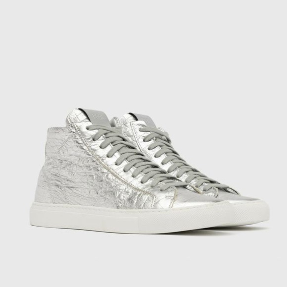 Silver P448 with black laces!